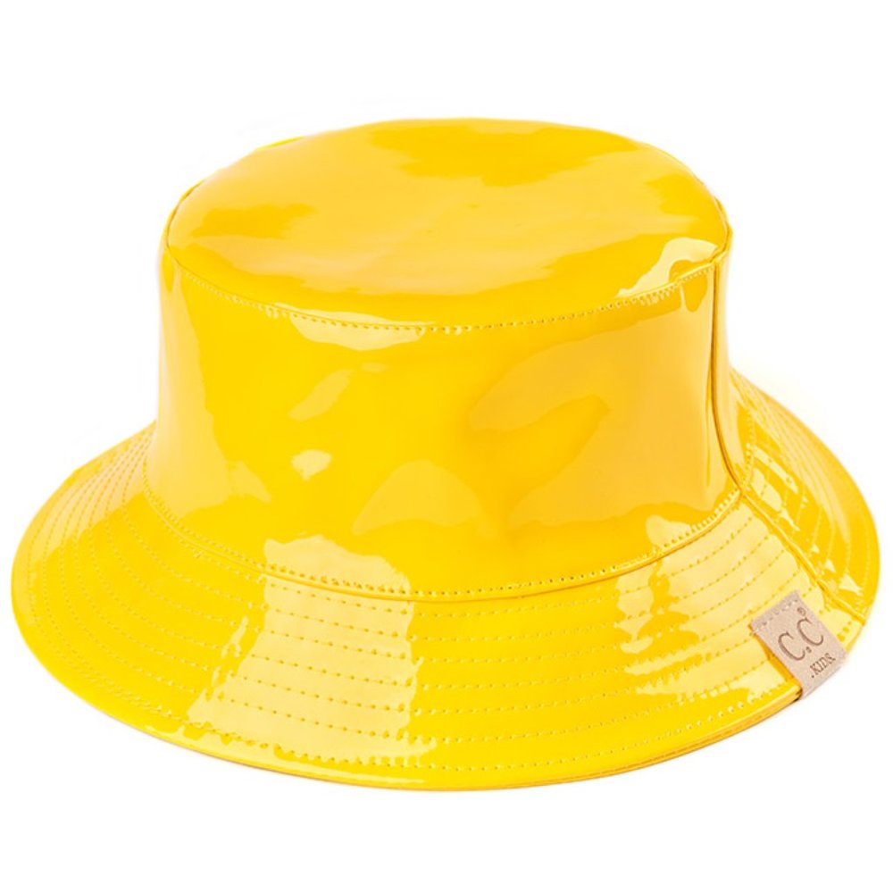 C.C Children Waterproof Shiny Rain Bucket Hat